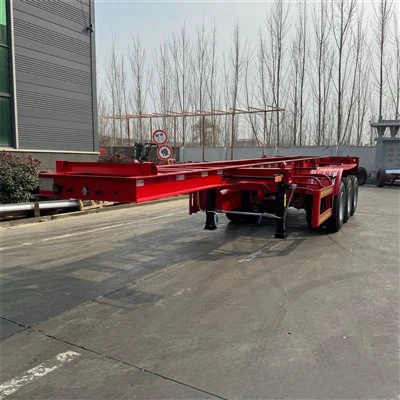 3 محور 20ft حاوية مقطورة